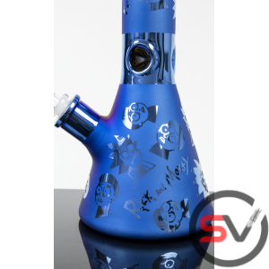 RICK AND MORTY METALLIC MATTE BEAKER 14inch - BLUE